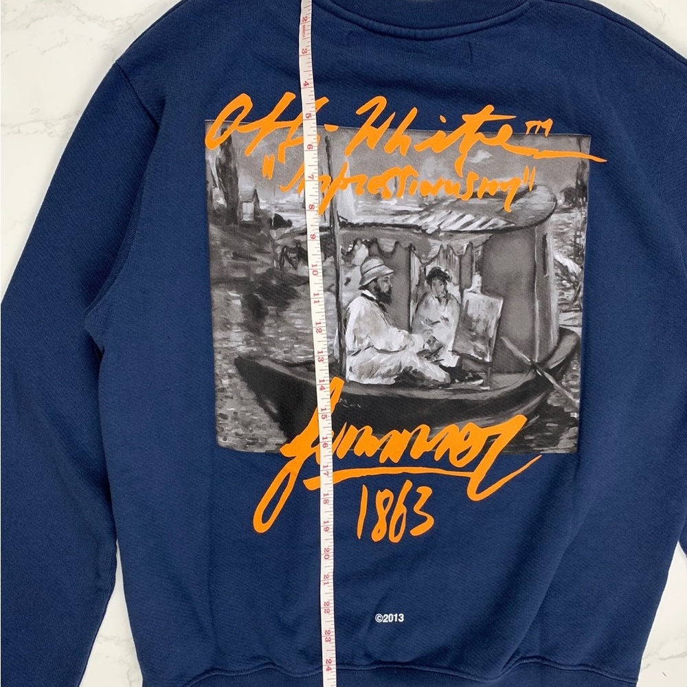 Off White Impressionism Crewneck - image 7